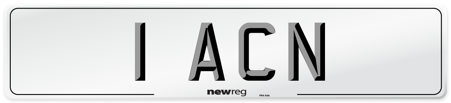 1 ACN Number Plate from New Reg